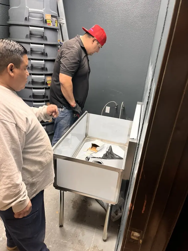 Commercial plumbing and sink installation in Claymont